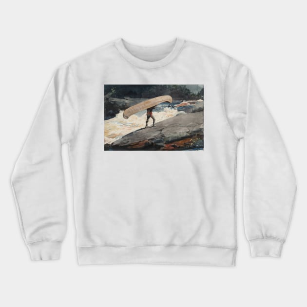 The Portage by Winslow Homer Crewneck Sweatshirt by Classic Art Stall